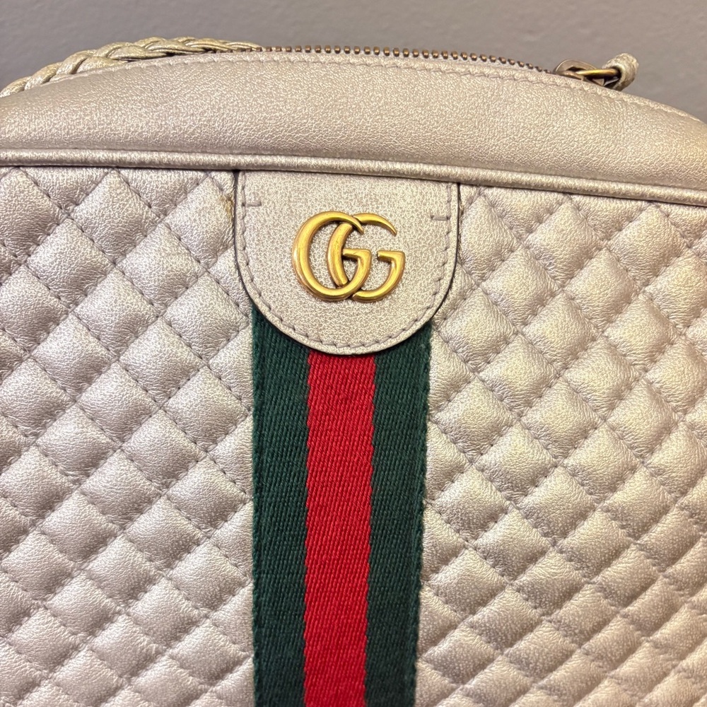 Gucci Silver Trapuntata Crossbody - Picture 4 of 12